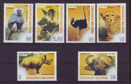 2009.52 CUBA 2009 COMPLETE SET MNH ZOO LION MONKEY MANDRIL URO RINOCERONTE LOBO. LEON. RINOCERONTE. AVESTRUZ - Unused Stamps