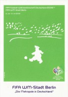 GERMANY 2006 FOOTBALL WORLD CUP GERMANY POSTCARD WITH POSTMARK  /  R 12 / - 2006 – Germany