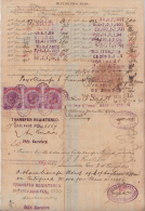 India  QV  3 Share Transfer  Revenues  To  10 Rupees  On Document # 61260 Inde Indien - 1882-1901 Keizerrijk