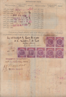 India  QV  7  Share Transfer  Revenues  To    On Document # 62830  Inde Indien - 1882-1901 Keizerrijk