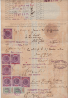 India  QV  7  Share Transfer  Revenues  To  3R 12A  On Document # 62838  Inde Indien - 1882-1901 Impero