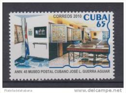 2010.43 CUBA 2010 MNH. 45 ANIV DEL MUSEO POSTAL CUBANO. JOSE L. GUERRA AGUIAR. POSTAL MUSEUM. - Ongebruikt