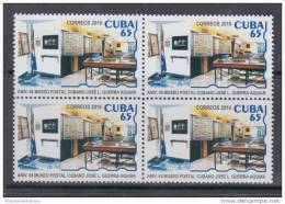 2010.44 CUBA 2010 MNH. 45 ANIV DEL MUSEO POSTAL CUBANO. JOSE L. GUERRA AGUIAR. BLOQUE DE 4. - Unused Stamps