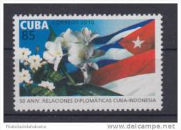 2010.51 CUBA 2010 MNH. 50 ANIV DE LAS RELACIONES DE CUBA-INDONESIA. - Nuevos