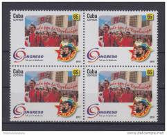 2010.70 CUBA 2010 MNH. CONGRESO DE LA UJC. CHE GUEVARA. BLOQUE DE 4. - Nuovi