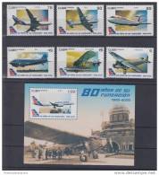 2010.81 CUBA MNH 2010 COMPLETE SET AVION AIRPLANE BLOCK 4. EXPO SHANGHAI CHINA. PHILATELIC EXPO. - Ungebraucht