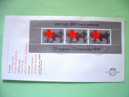 Netherlands 1978 FDC Cover - Red Cross - World Map - S.s. Of 3 Stamps - Scott B547a = 2.75 $ - Lettres & Documents