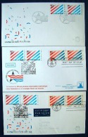 Netherlands / USA 1982 - 3 FDC Covers - Diplomatic Relations Holland - USA 200 Anniv. - Brieven En Documenten