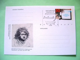 Netherlands 1984 FDC Stationery Stamped Postcard - FILACENTO - Eye And Magnifying Glass - Rembrandt Painting - Lettres & Documents