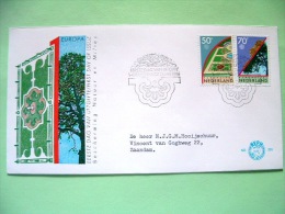 Netherlands 1986 FDC Cover - Europa CEPT - Palace Gardens - Air Pollution - Tree - Lettres & Documents