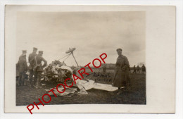 COMINES-HOUTHEM-Avion Anglais-A 6671-Carte Photo Allemande-Guerre 14-18-1WK-BELGIEN-Aviatio N-Fliegerei-Militaria-Aircra - Comines-Warneton - Komen-Waasten