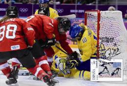 Spain 2014 - XXII Olimpics Winter Games Sochi 2014 Gold Medals Maxicard - Ice Hockey Canada Team - Winter 2014: Sotschi