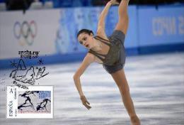 Spain 2014 - XXII Olimpics Winter Games Sochi 2014 Gold Medals Special Maxicard - Adelina Sotnikova - Hiver 2014: Sotchi