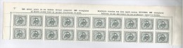 PR 786A (16 Dents) Bloc 20  Insc. Marginales  à Vendre 1 Bloc 4 Auchoix - Sobreimpresos 1951-80 (Chifras Sobre El Leon)