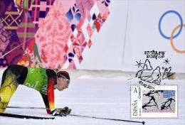 Spain 2014 - XXII Olimpics Winter Games Sochi 2014 Gold Medals Special Maxicard - Sprint Equipos Finland - Winter 2014: Sotschi