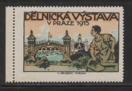 CZECHOSLOVAKIA 1916 PRAHUE WORKERS EXPO HM EVENT POSTER STAMP CINDERELLA ERINOPHILATELIE - ...-1918 Voorfilatelie