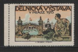 CZECHOSLOVAKIA 1916 PRAHUE WORKERS EXPO HM EVENT POSTER STAMP CINDERELLA ERINOPHILATELIE - ...-1918 Prephilately