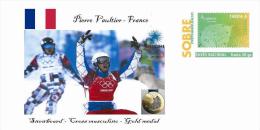 Spain 2014 - XXII Olimpics Winter Games Sochi 2014 Golds Medals Special Prepaid Cover - Pierre Vaultier - Winter 2014: Sochi