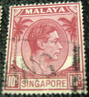 Singapore 1949 King George VI 10c - Used - Singapur (...-1959)