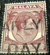 Singapore 1949 King George VI 10c - Used - Singapore (...-1959)