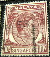 Singapore 1949 King George VI 10c - Used - Singapur (...-1959)