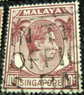 Singapore 1949 King George VI 10c - Used - Singapur (...-1959)