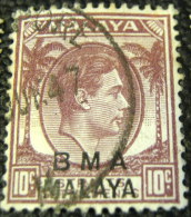 Malaya BMA 1945 King George VI 10c - Used - Malaya (British Military Administration)