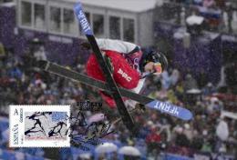 Spain 2014 - XXII Olimpics Winter Games Sochi 2014 - Gold Medals Special Maxicard - David Wise - Winter 2014: Sochi