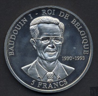 Congo 2000 - 5 Fr. - Hommage Baudouin Ier - Roi Des Belges 1930-1993 - Congo (República Democrática 1998)