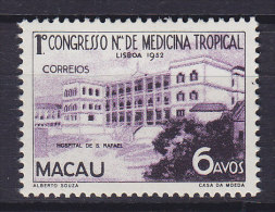 Macau 1952 Mi. 387    6 A Kongress Für Tropenmedizin, Hospital S. Rafael, MH* - Ongebruikt