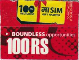 GSM MOBILE PHONE PREPAID USED MINI RECHARGE CARD RS.100 MERO MOBILE NEPAL - Népal