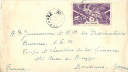 Lettre De DAKAR Pour La France 1947 - Brieven En Documenten