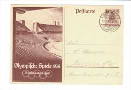 Jeux Olympiques Berlin 1936 // Entier Postal - Sommer 1936: Berlin