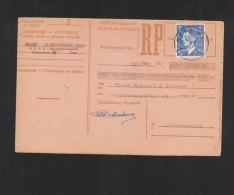 Carte-Recepisse Gent - Briefe U. Dokumente