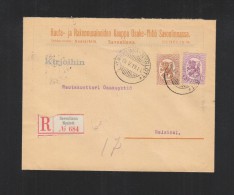 Finnland R-Brief 1919 Savonlinna Nyslott - Covers & Documents