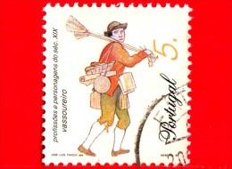 PORTOGALLO - USATO - 1997 - Professioni E Personaggi Del XIX Secolo - Venditore Di Scope - Vassoureiro - 5 - Used Stamps