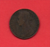 UK, 1887, Circulated Coin VF, 1 Penny, Younger Victoria, Bronze, C1946 - D. 1 Penny