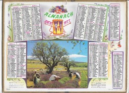 CALENDRIER - ALMANACH DES POSTES ET DES TELEGRAPHES - ANNEE 1971 - Département De SEINE ET MARNE - Tamaño Grande : 1971-80