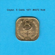 CEYLON    5  CENTS  1971  (KM # 129) - Colonie
