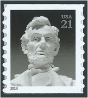 U.S. 2014. ABRAHAM LINCOLN 21-cent Coil Stamp Of Roll. Neuf, MNH (**) - Unused Stamps