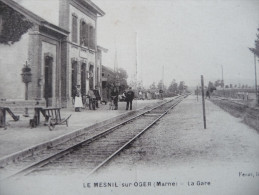 CPA Le Mesnil Sur Oger.Marne.La Gare - Other & Unclassified