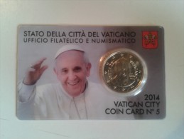 Mon035 Città Del Vaticano Papa Francesco, Francisco, Bergoglio, Vatican, Pope, Euro Coincard 2014 N.5 Tiratura Limitata - Vaticano (Ciudad Del)