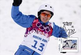 Spain 2014 - XXII Olimpics Winter Games Sochi 2014 Gold Medals Special Maxicard - Alla Tsuper - Winter 2014: Sotschi