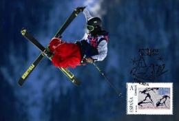 Spain 2014 - XXII Olimpics Winter Games Sochi 2014 Gold Medals Special Maxicard - Joss Christensen - Winter 2014: Sotschi