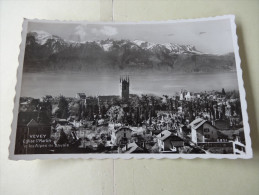 Vevey Eglise St Martin Et Les Alpes De Savoie 1941  Economisz Les Matieres Premieres,,,, - Premier