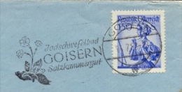 Austria 1953 Cover With Machine Cancellation Thermal Baths Of Goisern - Thermalisme