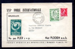 Foire Internationale De Bruxelles, 842 Sur Lettre NIEUW PRIJS  Nouveau Prix Bon Marché - Briefe U. Dokumente