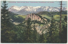 SEMMERING - Blick Auf Kalte Rinne, Polleroswand, Krauselklause Und Raxalpe - Semmering