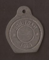 Schiedam / Roterdam HONDEN PENNING / DOG TOKEN / AMULET POUR CHIEN 1919 - Andere & Zonder Classificatie