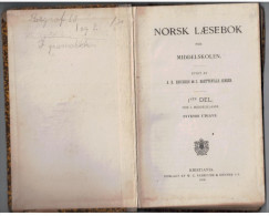 Norway Norge Book 1918  NORSK LÆSEBOK - Scandinavische Talen
